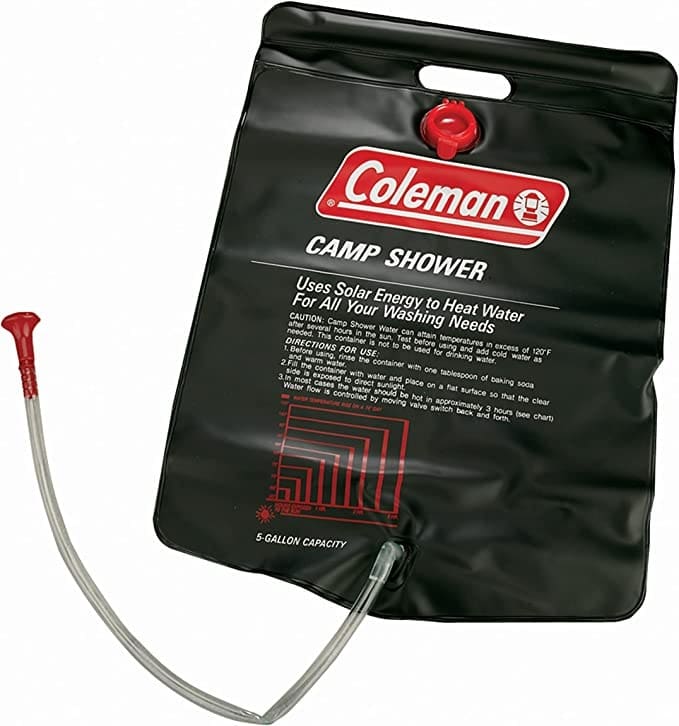 coleman 5-gallon solar shower