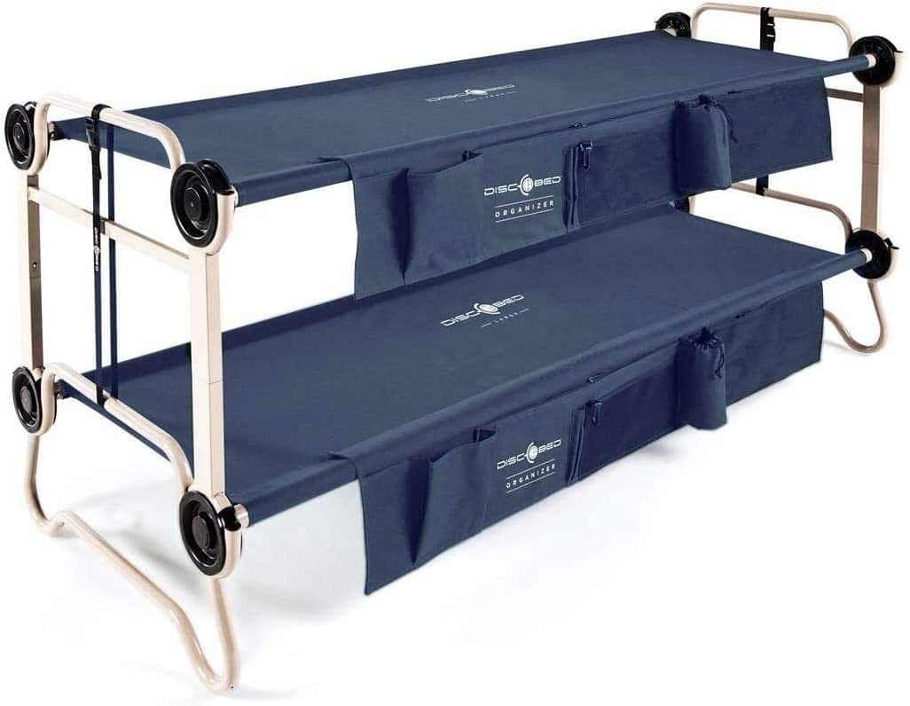 disc-o-bed bunked double camping cot
