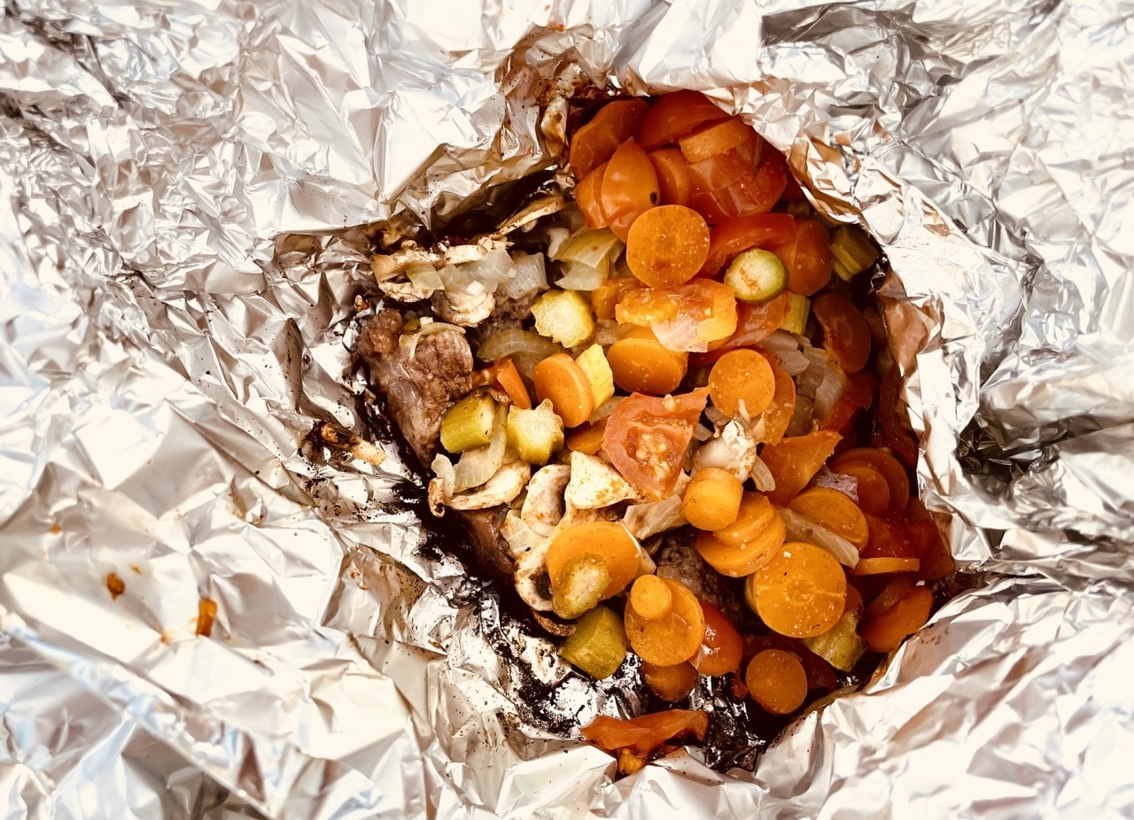 campfire foil meals: hobo stew