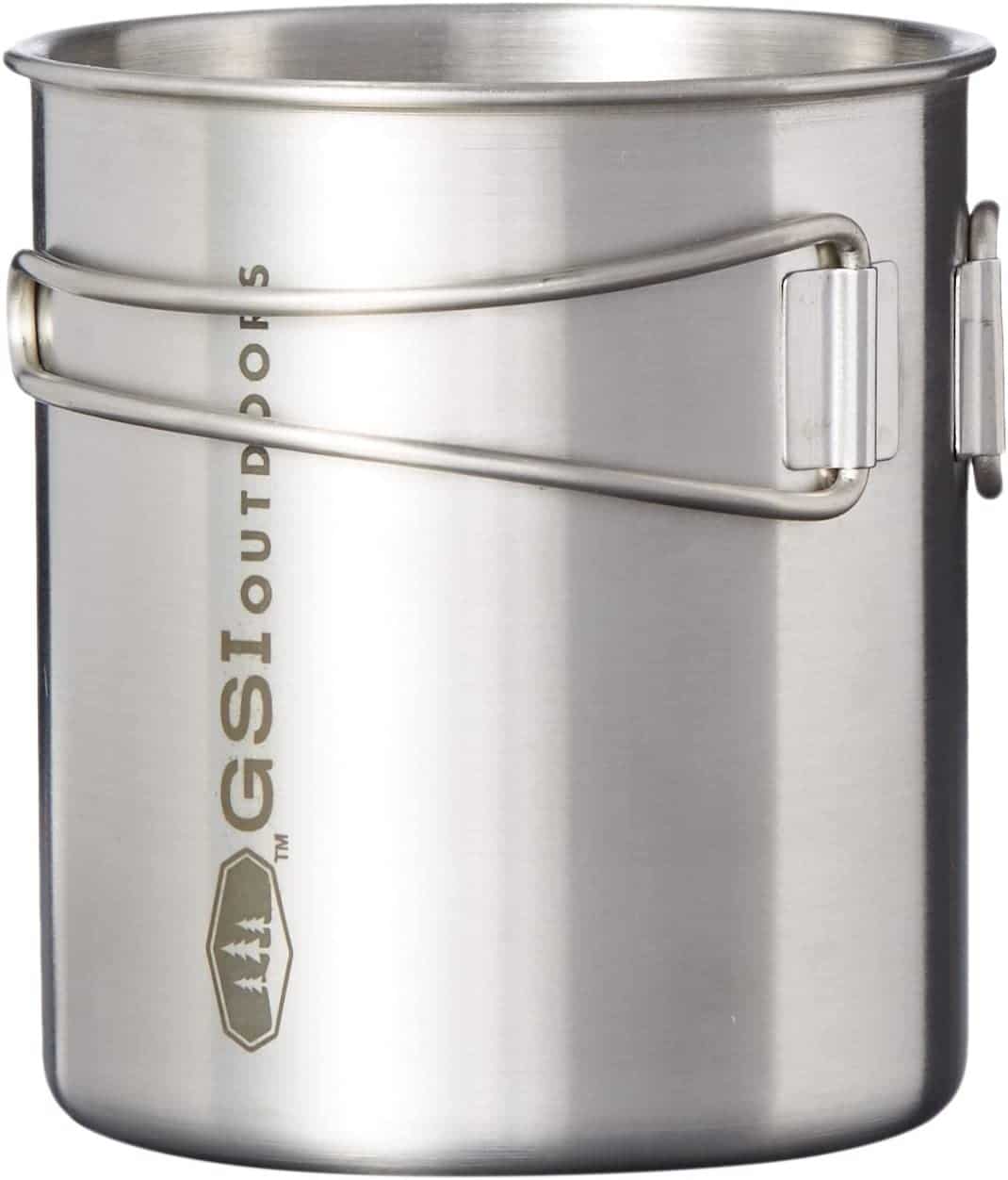 GSI Outdoors Glacier Stainless Lightweight Bottle Cup or Pot