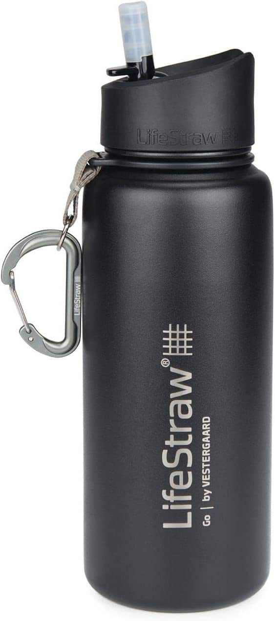 LifeStraw Go Stainless Steel Insulated Water Bottle with Filter