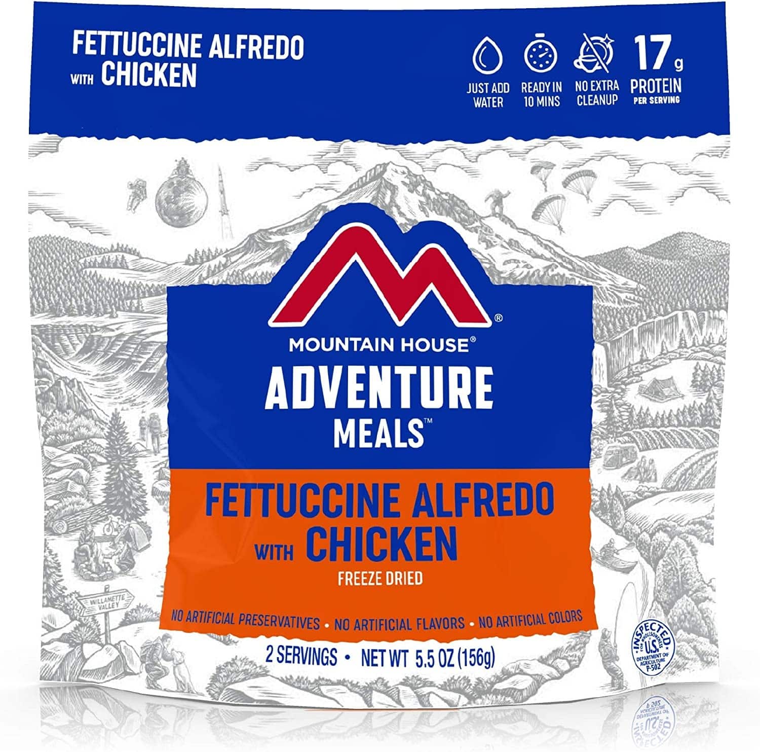 best freeze-dried food: mountain house fettuccine alfredo with chicken