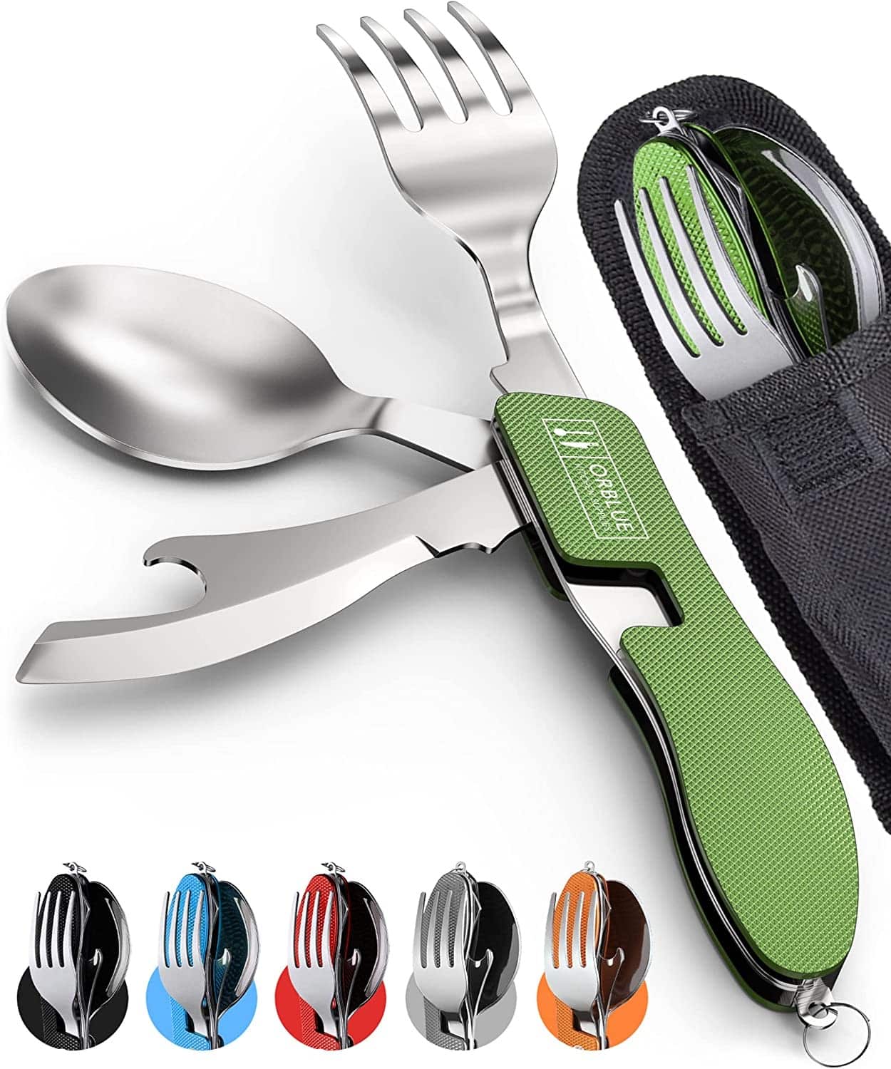 Orblue 4-in-1 Camping Utensils