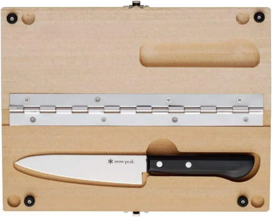 Snow Peak Foldable Cutting Board & Knife Set