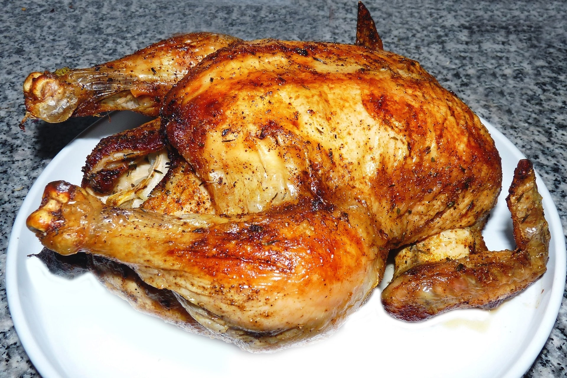 roasted campfire chicken