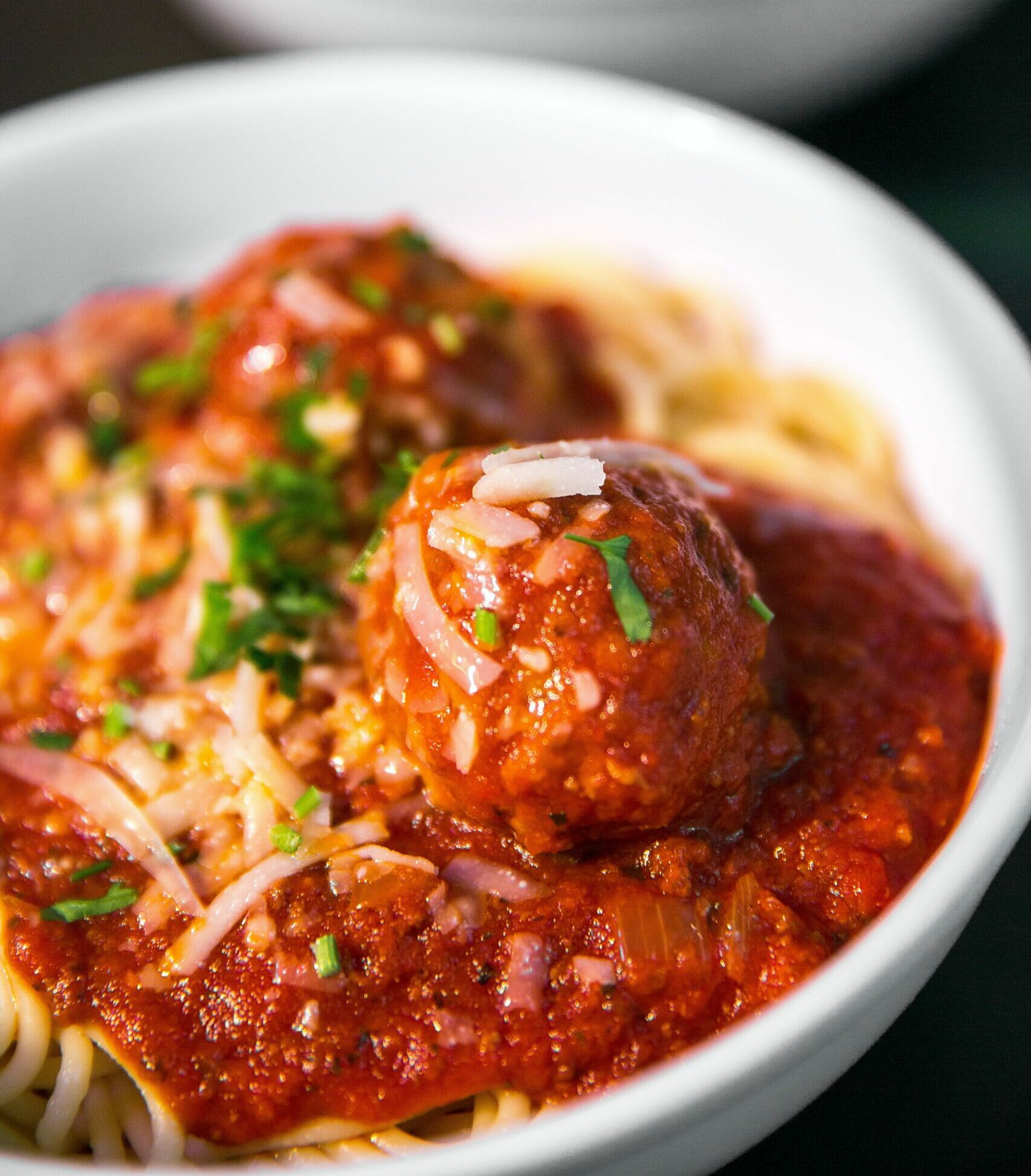 spicy meatball pasta